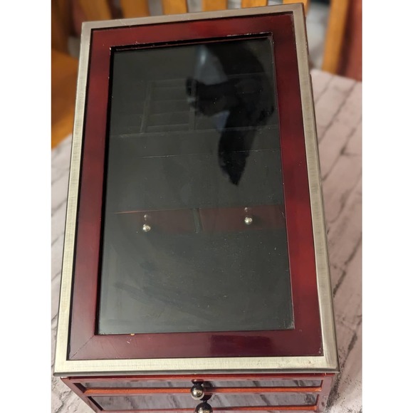 Heavy Wooden Jewelry Box - Picture 7 of 11